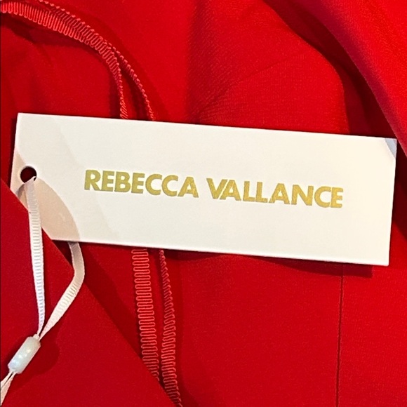 Rebecca Vallance Elegant Red Strapless Evening Gown, NWT Retail $1040.00 - Picture 3 of 9